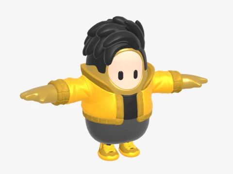 Golden Gear Midas Fall Guy - Fortnite Modelo 3D