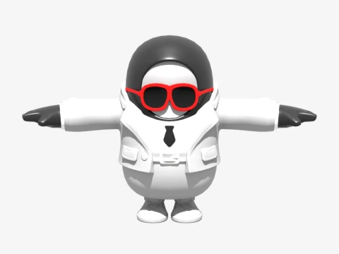 Fall Guy comod&iacute;n - Fortnite Modelo 3D