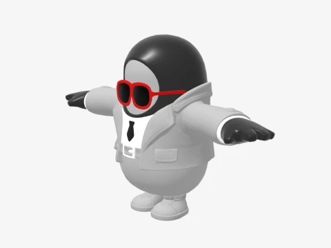 ワイルドカード フォールガイ - フォートナイト 3Dモデル