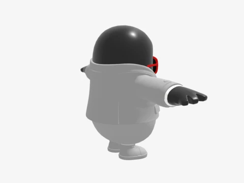ワイルドカード フォールガイ - フォートナイト 3Dモデル