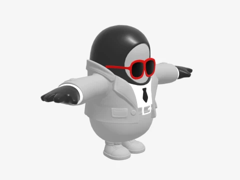 ワイルドカード フォールガイ - フォートナイト 3Dモデル