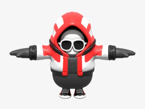 O Ace Fall Guy - Fortnite Modelo 3D