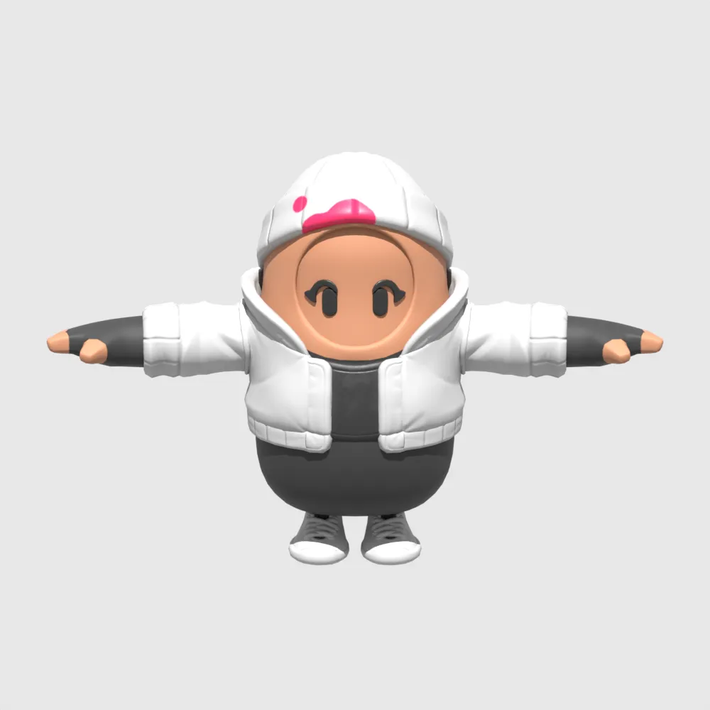 Bombardeiro da Blizzard Fall Guy - Fortnite Modelo 3D .c4d .max .obj .3ds .fbx .stl .blend 