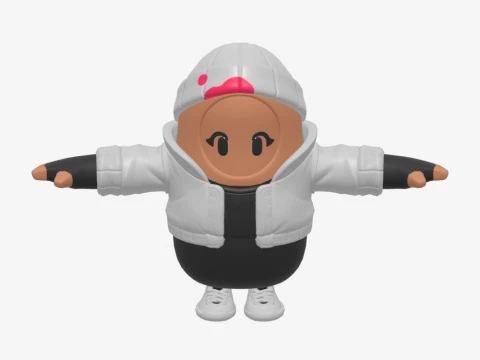 Bombardeiro da Blizzard Fall Guy - Fortnite Modelo 3D