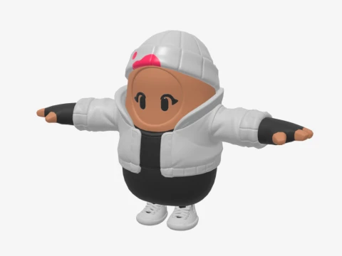 Bombardeiro da Blizzard Fall Guy - Fortnite Modelo 3D