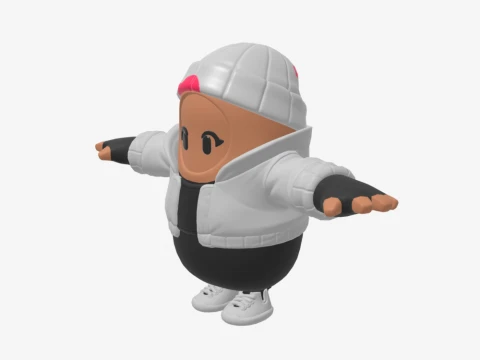 Bombardeiro da Blizzard Fall Guy - Fortnite Modelo 3D