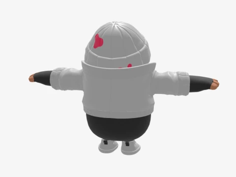 Bombardeiro da Blizzard Fall Guy - Fortnite Modelo 3D