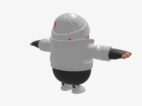 Bombardeiro da Blizzard Fall Guy - Fortnite Modelo 3D