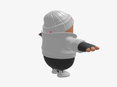 Bombardeiro da Blizzard Fall Guy - Fortnite Modelo 3D