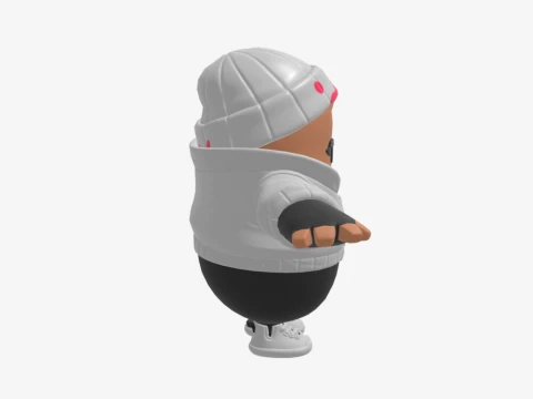 Bombardeiro da Blizzard Fall Guy - Fortnite Modelo 3D