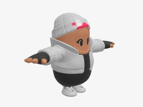 Bombardeiro da Blizzard Fall Guy - Fortnite Modelo 3D
