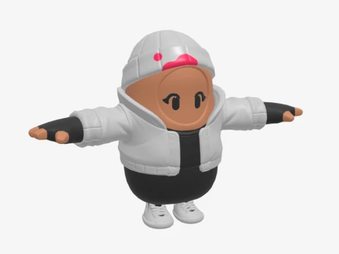 Bombardeiro da Blizzard Fall Guy - Fortnite Modelo 3D