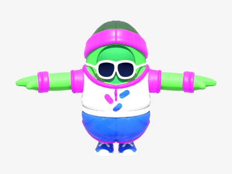 Brock Fall Guy - Fortnite Modelo 3D