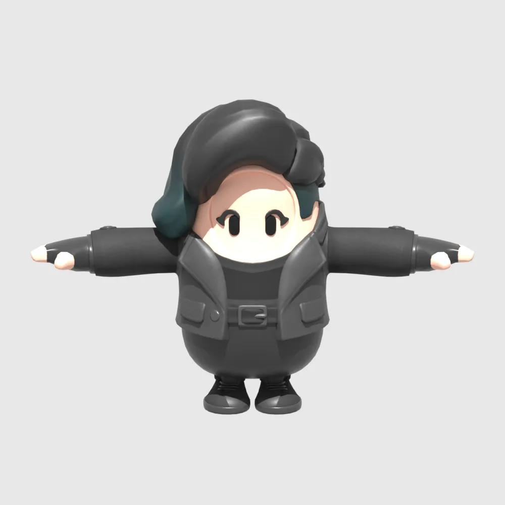 Rain Fall Guy - Fortnite 3D Model .c4d .max .obj .3ds .fbx .stl .blend 