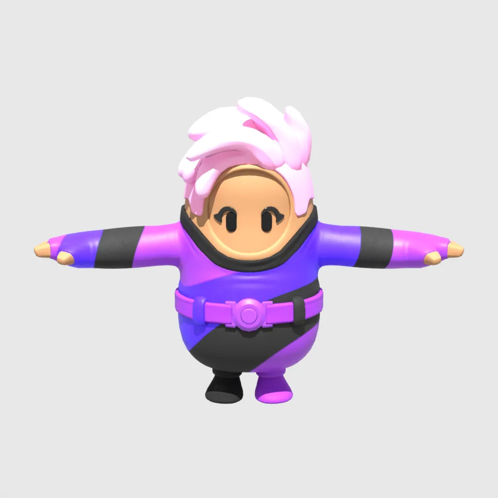 Ayla Winn Fall Guy - Fortnite 3D Model .c4d .max .obj .3ds .fbx .stl .blend 