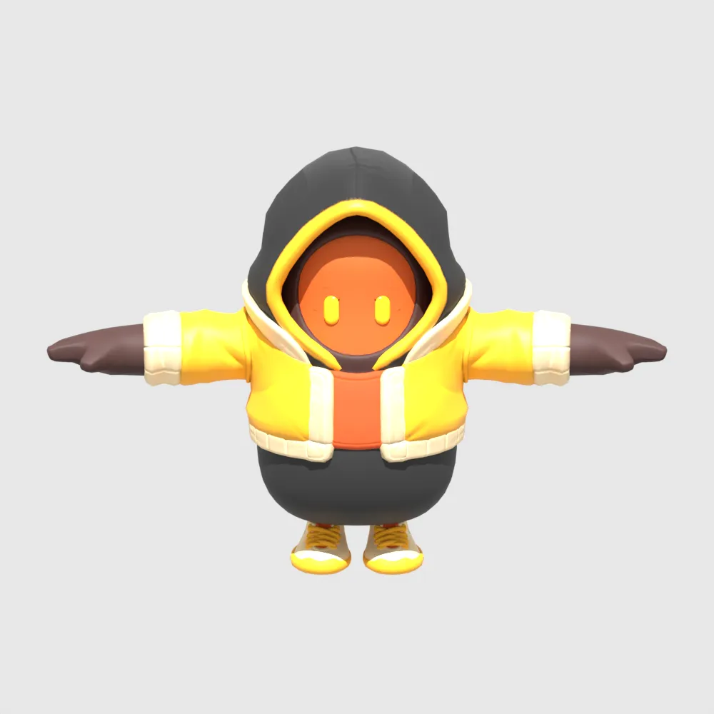 Bone Wasp Fall Guy - Fortnite 3D Model .c4d .max .obj .3ds .fbx .stl .blend 