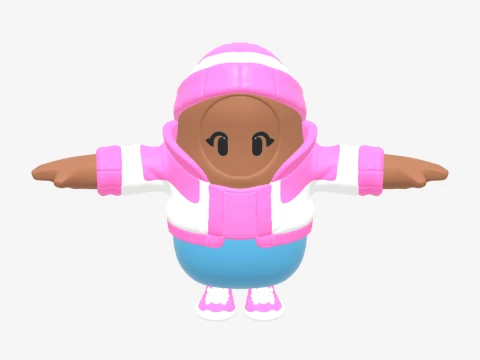 Pastel Fall Guy - Fortnite 3D Model