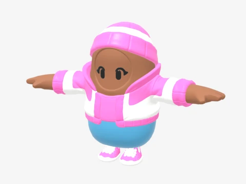 Pastel Fall Guy - Fortnite 3D Model