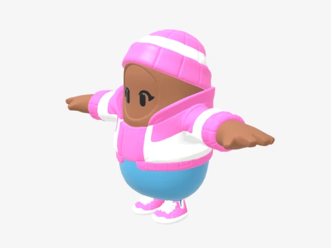 Pastel Fall Guy - Fortnite 3D Model