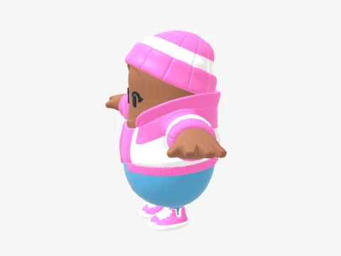 Pastel Fall Guy - Fortnite 3D Model