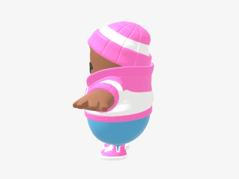 Pastel Fall Guy - Fortnite 3D Model