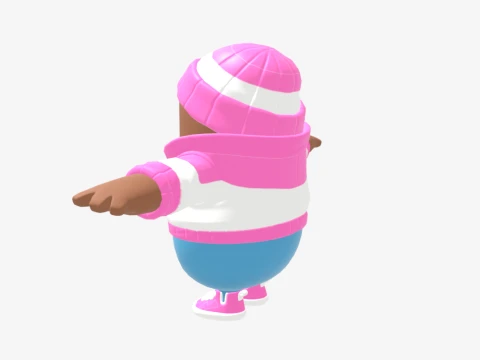 Pastel Fall Guy - Fortnite 3D Model