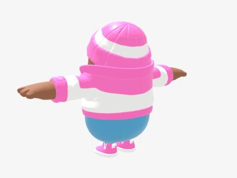 Pastel Fall Guy - Fortnite 3D Model
