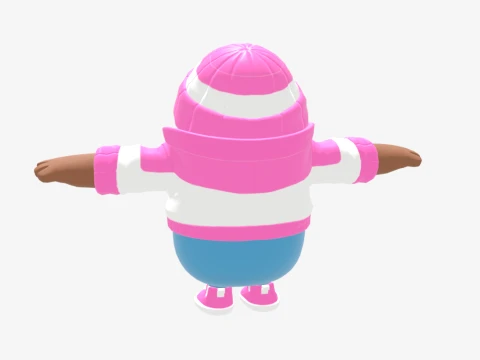 Pastel Fall Guy - Fortnite 3D Model