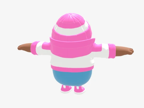 Pastel Fall Guy - Fortnite 3D Model