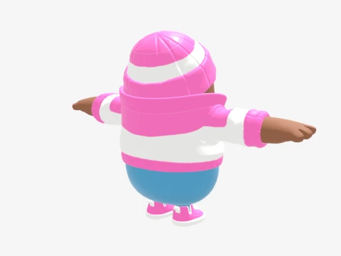 Pastel Fall Guy - Fortnite 3D Model