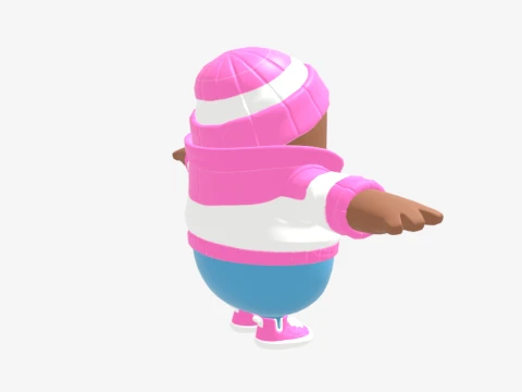 Pastel Fall Guy - Fortnite 3D Model