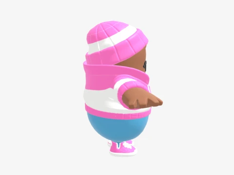 Pastel Fall Guy - Fortnite 3D Model