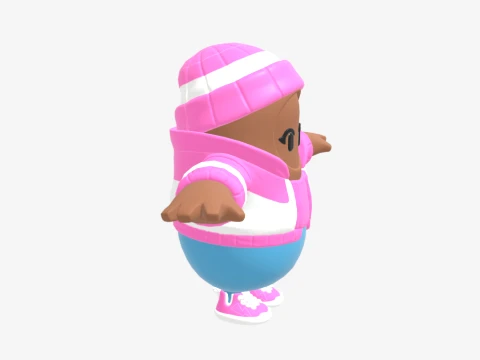 Pastel Fall Guy - Fortnite 3D Model