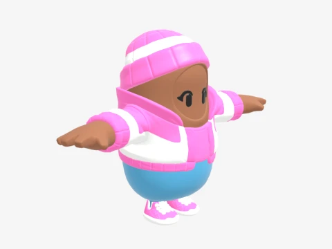 Pastel Fall Guy - Fortnite 3D Model