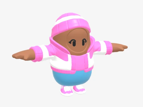 Pastel Fall Guy - Fortnite 3D Model