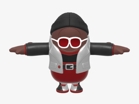 Wild Gunner Fall Guy - Fortnite 3D Model