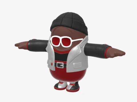 Wild Gunner Fall Guy - Fortnite 3D Model