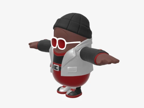 Wild Gunner Fall Guy - Fortnite 3D Model