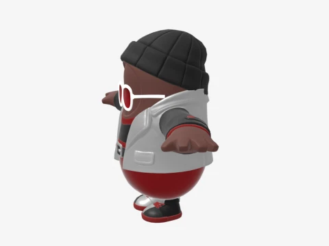 Wild Gunner Fall Guy - Fortnite 3D Model