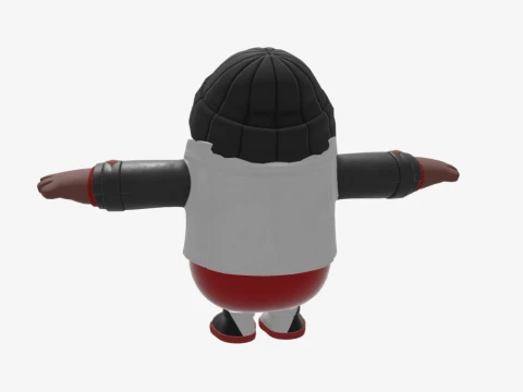 Wild Gunner Fall Guy - Fortnite 3D Model