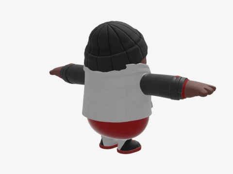Wild Gunner Fall Guy - Fortnite 3D Model