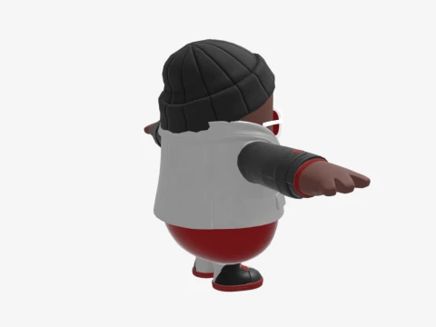 Wild Gunner Fall Guy - Fortnite 3D Model