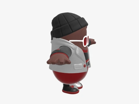 Wild Gunner Fall Guy - Fortnite 3D Model