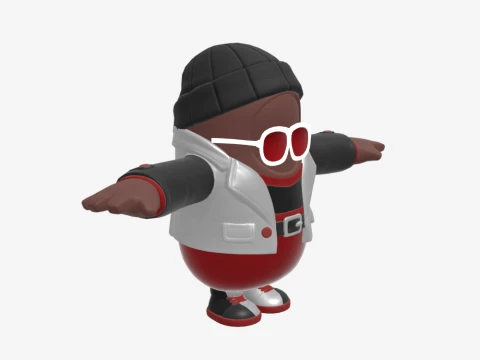 Wild Gunner Fall Guy - Fortnite 3D Model