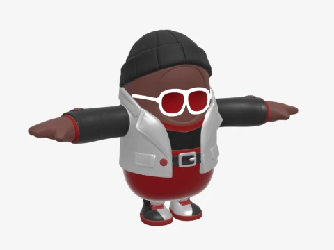 Wild Gunner Fall Guy - Fortnite 3D Model