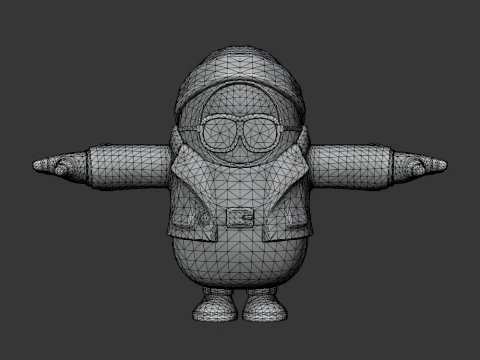 Wild Gunner Fall Guy - Fortnite 3D Model