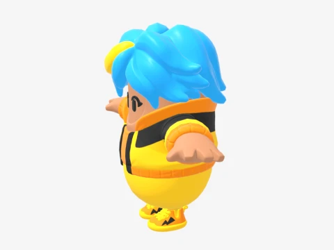 Comet Fall Guy - Fortnite 3D Model
