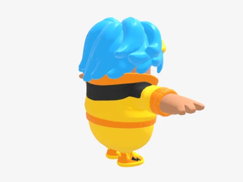 Comet Fall Guy - Fortnite 3D Model