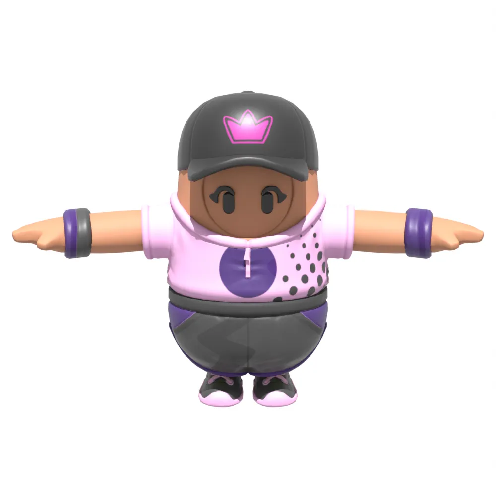 Beach Bomber Fall Guy - Fortnite 3D Model .c4d .max .obj .3ds .fbx .stl .blend 