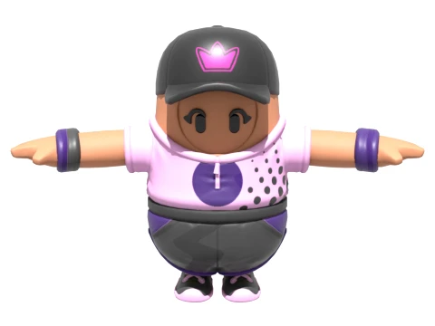 Plaj Bombacısı Fall Guy - Fortnite 3D Model